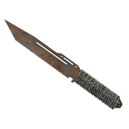 Couteau en paracorde Aspect rouillé