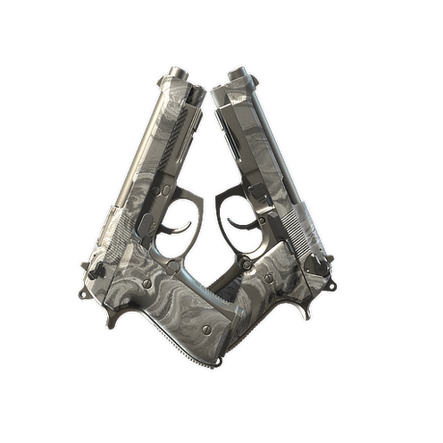 Dual Berettas Déversement argenté