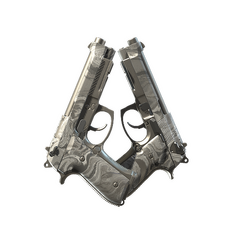 Dual Berettas Déversement argenté