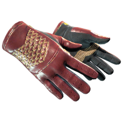 Gants de pilote Rezan le rouge