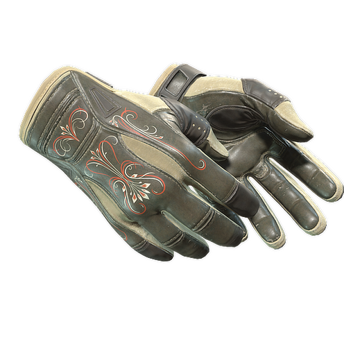 Gants de sport Pinstripe crème