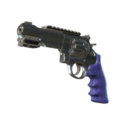 Revolver R8 Poignée cobalt